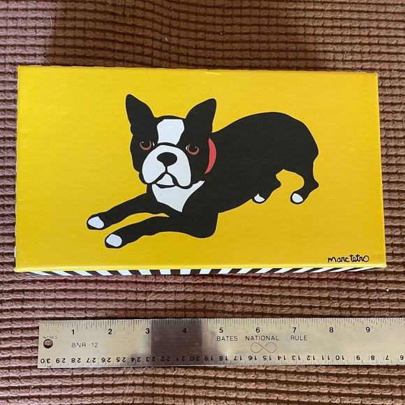 Marc Tetro Yellow Boston Terrier Wallet - In Mint Condition in the original box! - Picture 2 of 9